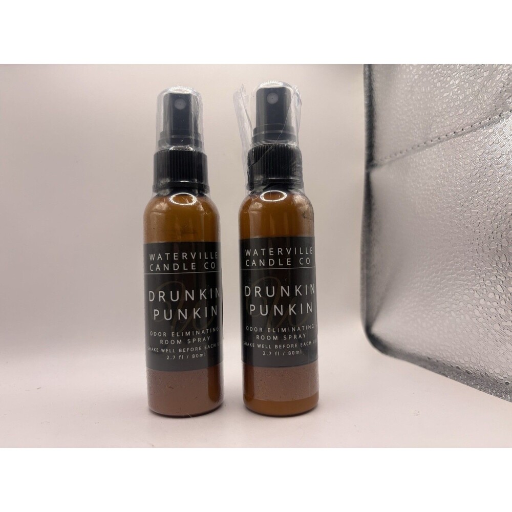 Waterville Candle Co Drunkin Punkin Room Spray Lot of 2 New Sealed